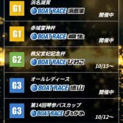 重賞レースのスケジュールが載っている