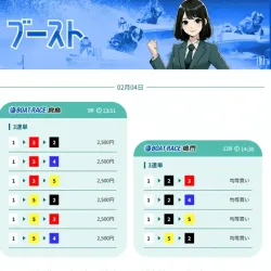 実際に届いたブーストの買い目